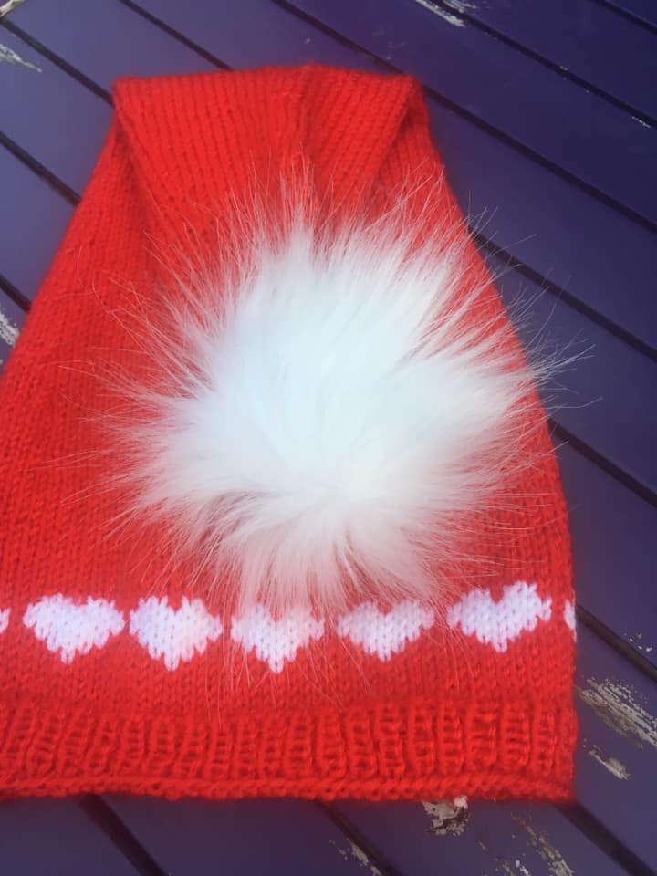 Hvid fluffy kvast 13-15cm