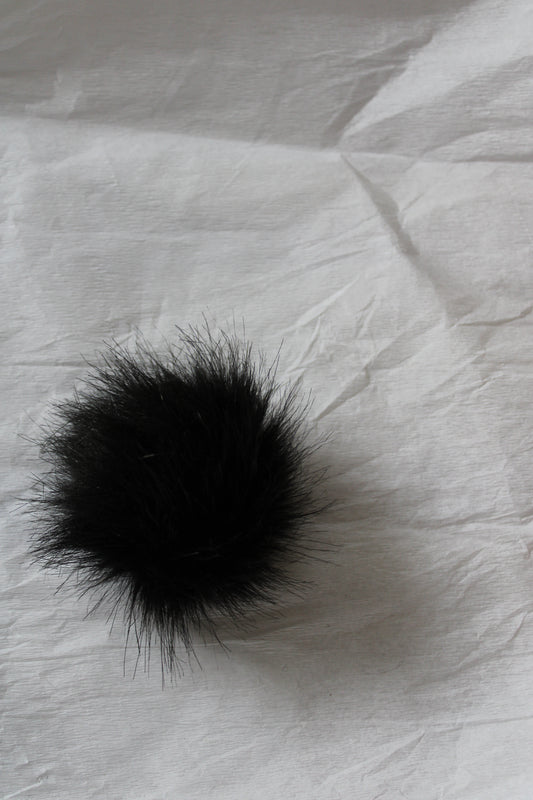 Sort fluffy kvast 10-12 cm